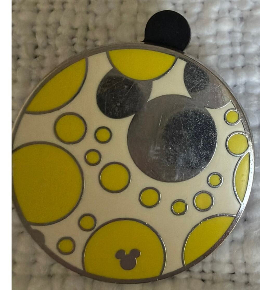 Disney Pin- Silver and Yellow Mickey